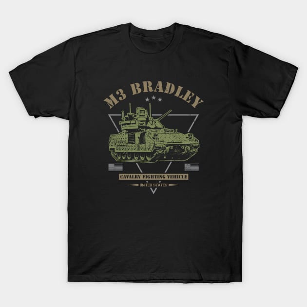 M3 Bradley CVF T-Shirt by Military Style Designs